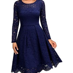 Vintage Style Lace Cocktail Dress